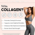 New - Creatine + Collagen for Women – Supports Lean Muscle Growth & Development, Booty Gain, Energy & Recovery – 5g Creatine Monohydrate Plus 5000mg Collagen Peptides Combo – Unflavored, 30 Servings