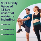 A Day Energy Daily Essentials Multivitamin, Energy Supplement to Support Mental Alertness and Immune Health with Vitamins A C, D, E, Zinc and Caffeine, 120 Count (Pack of 2)