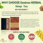 Eastrue Herbal Tea for Sleepytime-Caffeinated Barley Tea Blend 8 Natural Herbs with Jujube Dates,Goji berry, Promotes Healthy Digestion,Pressure Balance,Menopause,Organic,25 Tea Bags