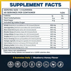 KLEVIRO 30:1 Shilajit Gummies for Men | 78% Fulvic Acid | 11-in-1 Complex with Ashwagandha, Tongkat Ali, Manuka Honey, Rhodiola, Lion's Mane | No Added Sugar | GMP Certified & Lab Tested