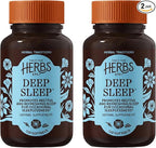 Herbs Etc. Deep Sleep Softgels - Herbal Sleep Support Supplement - Rest & Calming Support with Passionflower, Chamomile & Lemon Balm - 120 Softgels (120 Servings) - 2 Pack