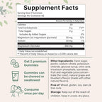 Magnesium Glycinate Gummies 400mg Per Serving, 120 Count | Natural Grape Blueberry Flavor | Potent Elemental Form + Chelated for High Absorption | Healthy Muscle, Bones, & Mood Support Supplement