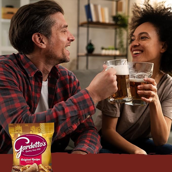 Gardetto's Original Recipe Snack Mix, Crunchy Breadsticks, Pretzels & Roasted Rye Chips, Kosher Snacks Multipack Single Serve Bags Individually Wrapped Party & Family Pack-17.5oz Bulk Box (Pack of 20)