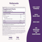 Natrol Melatonin Gummies, Sleep Support for Adults, Melatonin 10 mg, 140 Strawberry-Flavored, Up to 70 Days
