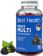 Men’s Multivitamin Gummies, Men’s Multivitamin Gummies with CoQ10, Vitamins A, C, Zinc & More, Natural BlackBerry Flavor with Other Natural Flavors (180ct)