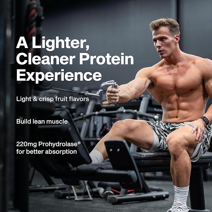 MuscleTech Whey Protein Powder Clear Whey Protein Isolate Whey Isolate Protein Powder for Women & Men Clear Protein Drink 22g of Protein, 90 Calories Orange Dreamsicle, 1.1lb (19 Servings)