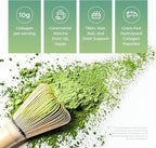 Maiji Japan Matcha Collagen Peptides Powder Supplement, Ceremonial Grade Matcha Green Tea Powder (15 Servings Bag)
