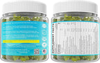 Cortisol Gummies for Women & Men, Sugar Free Cortisol Reducer Supplements w/ Magnesium, Ashwagandha, Mushroom, L-theanine, Rhodiola, Vitamin B6 B12 for Cortisol Detox, Relax, Sleep Support 2 Pack
