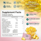 Premium Feminine Balance Gummies for Women, Feminine Balance & Digestive Support, Immune Support, Vegan & Gluten Free, Hawaiian Pineapple Flavor, 30 Gummies
