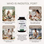 PRISTINE'S Myo Inositol PCOS Supplement Capsules - 500mg 180 Day Supply - Vegan, Gluten Free, Non GMO