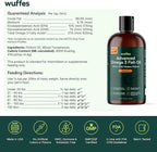 Wuffes Advanced Omega 3 Fish Oil for Dogs, Natural EPA & DHA Fatty Acids, Supports Healthy Skin and Coat, Joint Nutrition, Digestion & Immune System - 100% Pure Wild Alaskan Fish Oil, 16 Oz