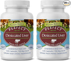 Perfect Supplements – Perfect Desiccated Liver – 120 Capsules – Undefatted Beef Liver – Natural Source of Protein, Iron, Vitamins A & B – 2 Pack