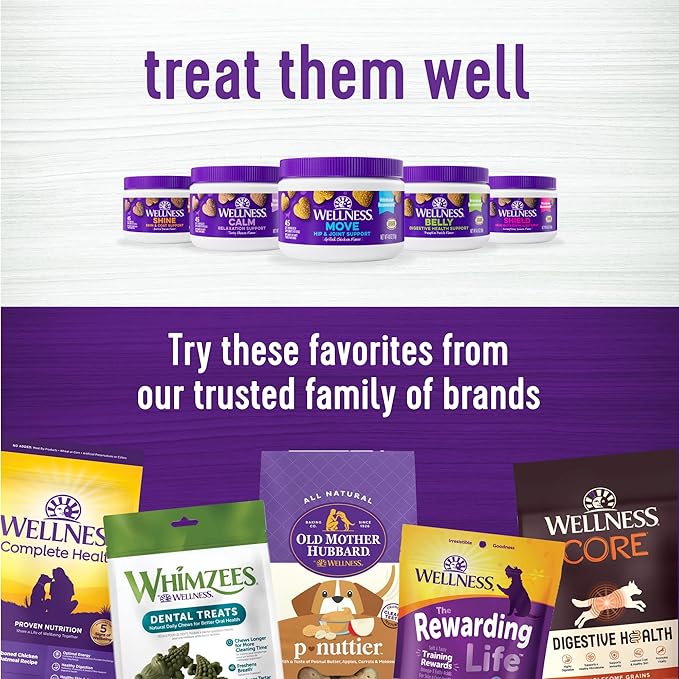 Wellness Grilled Chicken Flavored Soft Chews Hip & Joint Health Supplements for Dogs, 45 Count