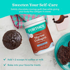 Further Food Chocolate Marine Collagen Peptides Powder with Reishi Mushroom, Wild-Caught Sustainably Sourced Fish, Hydrolyzed Type 1, 2 & 3, 7.41 Oz