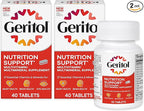 Geritol, Multivitamin Supplement, Contains Antioxidants, Vitamins B, C, E & D and Iron, 27, Minerals, Gluten-Free, Non-GMO, No Artificial Sweeteners, 40 Tablets, 2 Pack