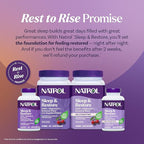 Natrol Sleep & Restore Calming Drink Mix with Magnesium Glycinate, Magnesium Sleep Aid, Melatonin-Free, Cherry, 10 Stick Packs