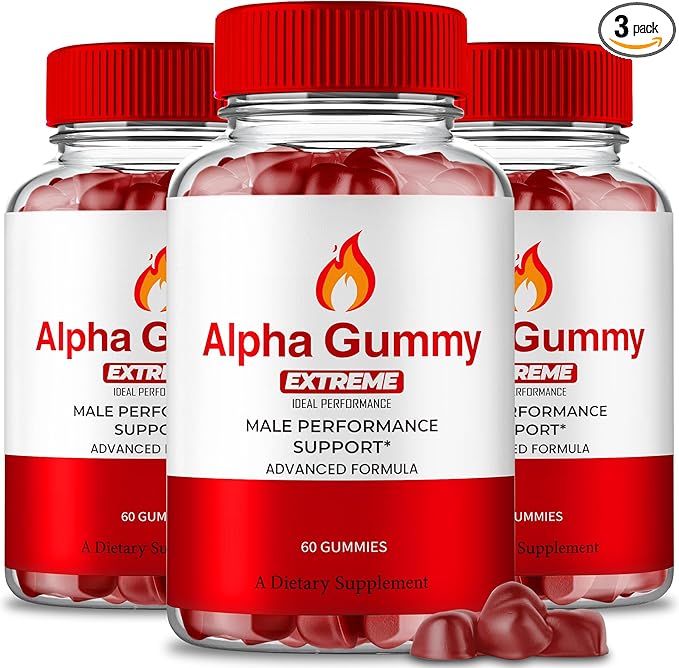 Alpha Gummies for Men, Alpha Gummy Extreme for Men - Maximum Strength Performance Supplement, All Natural Support Overall Health & Wellness, Advanced Formula, AlphaGummies Extreme Reviews (3 Pack)