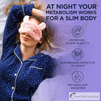 Nighttime Fat Burner with Melatonin - Appetite Suppressant for Weight Loss - Night time Fat Burner for Women Supporting Sleep & Relaxation - Weight Loss Diet Pills that Work at Night - 2 Pack