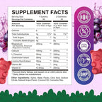 2 Pack Kids Magnesium Glycinate Gummies - Magnesium Gummies with L-Theanine, Chamomile, Licorice, Vitamin B6, D for Kids & Adults Sleep, Stress, Muscle Relief & Nerve Bone - Sugar Free Grape