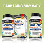 Probiotic 65 Billion - Probiotics with Prebiotic for Women & Men - Lactobacillus Acidophilus Digestive Health Capsules - Targeted Release Technology - Shelf Stable Supplement Non-GMO Dairy Free-30ct