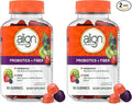 Align Probiotic, Probiotics + Fiber Gummies, Probiotics Help Relieve Occasional Bloating*, Fiber Helps Support a Healthy Digestive System*, #1 Doctor Recommended Probiotic Brand‡, 90 Gummies