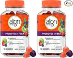 Align Probiotic, Probiotics + Fiber Gummies, Probiotics Help Relieve Occasional Bloating*, Fiber Helps Support a Healthy Digestive System*, #1 Doctor Recommended Probiotic Brand‡, 90 Gummies
