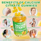 Calcium Citrate Gummies 1200mg, Chewable Calcium Supplements for Women & Men, Sugar Free Calcium Gummies for Bone, Muscle & Immune Support, Pineapple Flavor, 60 Count