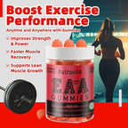 Nutravita EAA Gummies 120 Gummies (Strawberry), 9000 mg Essential Amino Acids - All 9 Essential Aminos (EAA) and All Branched-Chain Aminos (BCAAs), Non-GMO, Gluten Free, Vegetarian Friendly