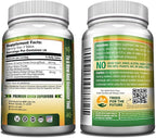 GreeNatr Ginko Biloba & Panax Ginseng Supplement - Red Ginseng Brain Supplement for Memory and Focus - Ginkgo Biloba Supplements for Good Vision, Immune System and Improved Blood Flow - 12 Bottles