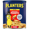 PLANTERS Salted Cocktail Peanuts, 16 oz. Resealable Jar - Cholesterol Free Heart Healthy Snack - A Good Source of Essential Nutrients - Premium Quality Peanuts - Kosher