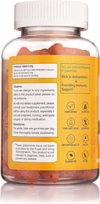Pharmvista Vitamin C 125mg Gummy - Vegan, Gluten Free Supplement - 90 Count