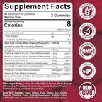 Beet Root Gummies, Beetroot & L-Arginine, Red Beets Supplements w/ Vitamin B1, B2, B3, B5, B6, Folate, B12 for Energy Boost & Circulation Support, Sugar Free Nitric Oxide Gummies, 60 Beet Chews