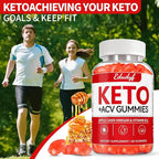 Keto ACV Gummies - 120 Count Gluten-Free, Gelatin-Free Apple Cider Vinegar Gummies with B12 for Keto Support, Vegetarian, Unique Flavor, Convenient Bottled Supplement for Men & Women