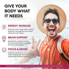 USDA Organic Vitamin B12 Sublingual Drops - 5000 mcg Liquid Vegan Methylcobalamin for Women & Men - Energy Boost, Focus & Mood, Brain Health Support - Maximize Absorption - 4 Month Supply, 4 fl oz