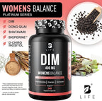 DIM Supplement 400 mg with Myo & D-Chiro Inositol, Dong Quai – Hormone Balance for Women – Fertility Supplements – Inositol Supplement - 240 Caps