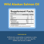 Natural Factors Wild Alaskan Salmon Oil Provides Omega-3, EPA, DHA & Vitamin D, Supports Brain & Heart Health, 180 Softgels