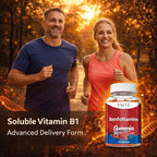 Benfotiamine 320mg Gummies with 45mg L-Leucine Supplement: Essential Vitamin B1 Complex for Men and Women, Non-GMO, Vegan & Gluten-Free - Supports Metabolism, Energy & Nervous System Health
