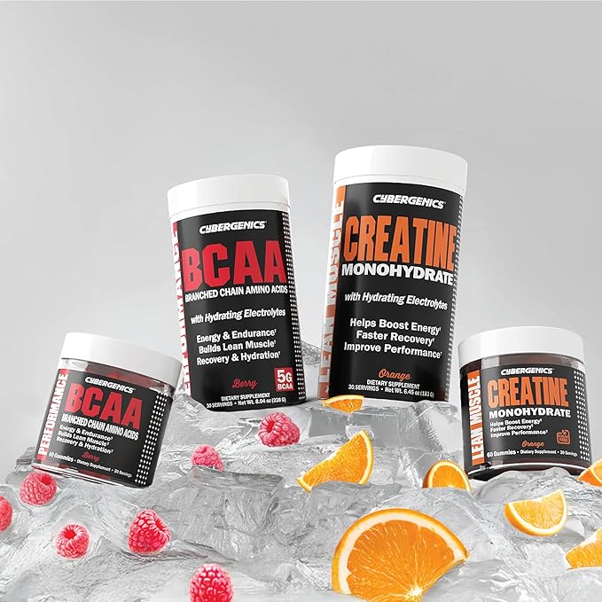 Creatine Monohydrate Gummies, Pure Creatine, Supports Muscle Recovery, Improve Performance and Strength, Gluten Free, 60 Servings, Orange Flavor