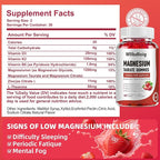 Magnesium Taurate Gummies, 1000mg Complex Magnesium Taurate Glycinate Citrate Gummies -High Absorption & Sugar Free, Muscle,Sleep and Heart Health Support, Vegan, Gluten Free, 60 Counts