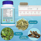 15 Day Cleanse Gut Support 1 Pack, Detox Supplement with Senna, Cascara Sagrada & Psyllium Husk, for Men and Women | 30 Capsules