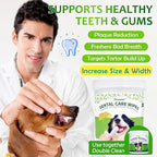 Dental Care Wipes for Dogs and Cats, 50 Count, Teeth and Gum Cleaning, Plaque and Tartar Removal, Larger and Wider Version