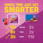 Pure Protein Wildberry Soft Baked Protein Bars – 12g Protein, 8g Fiber, Whole Grain Breakfast Bars, High Fiber, Individually Wrapped Protein Snacks for On-the-Go – 10 Count