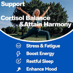 16-in-1 Cortisol Balance & Sleep Support for Women & Men – Natural Calm Formula with Magnesium, Ashwagandha & L-Theanine – Supports Restful Sleep, Relaxation, Focus & Healthy Cortisol Levels