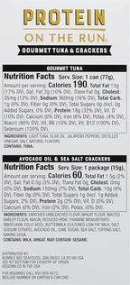 Bumble Bee Prime Protein on the Run Tuna Snack Kit, Pack of 12 - Gourmet Tuna Marinated in Olive Oil & Mild Jalapeno with Crackers and Serving Utensil - 20g of Protein Per Serving, Easy Open Can