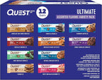 Quest Nutrition Ultimate Variety Pack Protein Bars, High Protein, Low Carb, Gluten Free, Keto Friendly, 12 Count