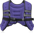 ZELUS Weighted Vest, 6lb/8lb/12lb/16lb/20lb/25lb/30lb Weight Vest with Reflective Stripe for Workout, Strength Training, Running, Fitness, Muscle Building, Weight Loss, Weightlifting