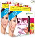 Applied Nutrition Liquid Collagen Skin Revitalization - 10 Liquid Tubes, Pack of 2 - Collagen, Biotin & Silica - Tropical Strawberry & Kiwi Flavor - 20 Servings