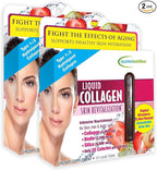 Applied Nutrition Liquid Collagen Skin Revitalization - 10 Liquid Tubes, Pack of 2 - Collagen, Biotin & Silica - Tropical Strawberry & Kiwi Flavor - 20 Servings