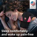 Shoulder Brace - Support & Injury Prevention Brace- Joint Pain Releaser- Shoulder Compression Wrap Strap - Adjustable Injury Accessories for Shoulders - Premium Quality Strap by FIGHTECH (Pink, S-M)