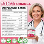 180 Count Calcium Citrate Gummies - Calcium Gummies with Magnesium & 4 Essential Vitamins Support Bone, Muscle, Teeth, Immunity, Calcium Supplements for Women & Men, Strawberry Flavor